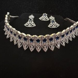 Royal Blue Necklace Set with Tika.